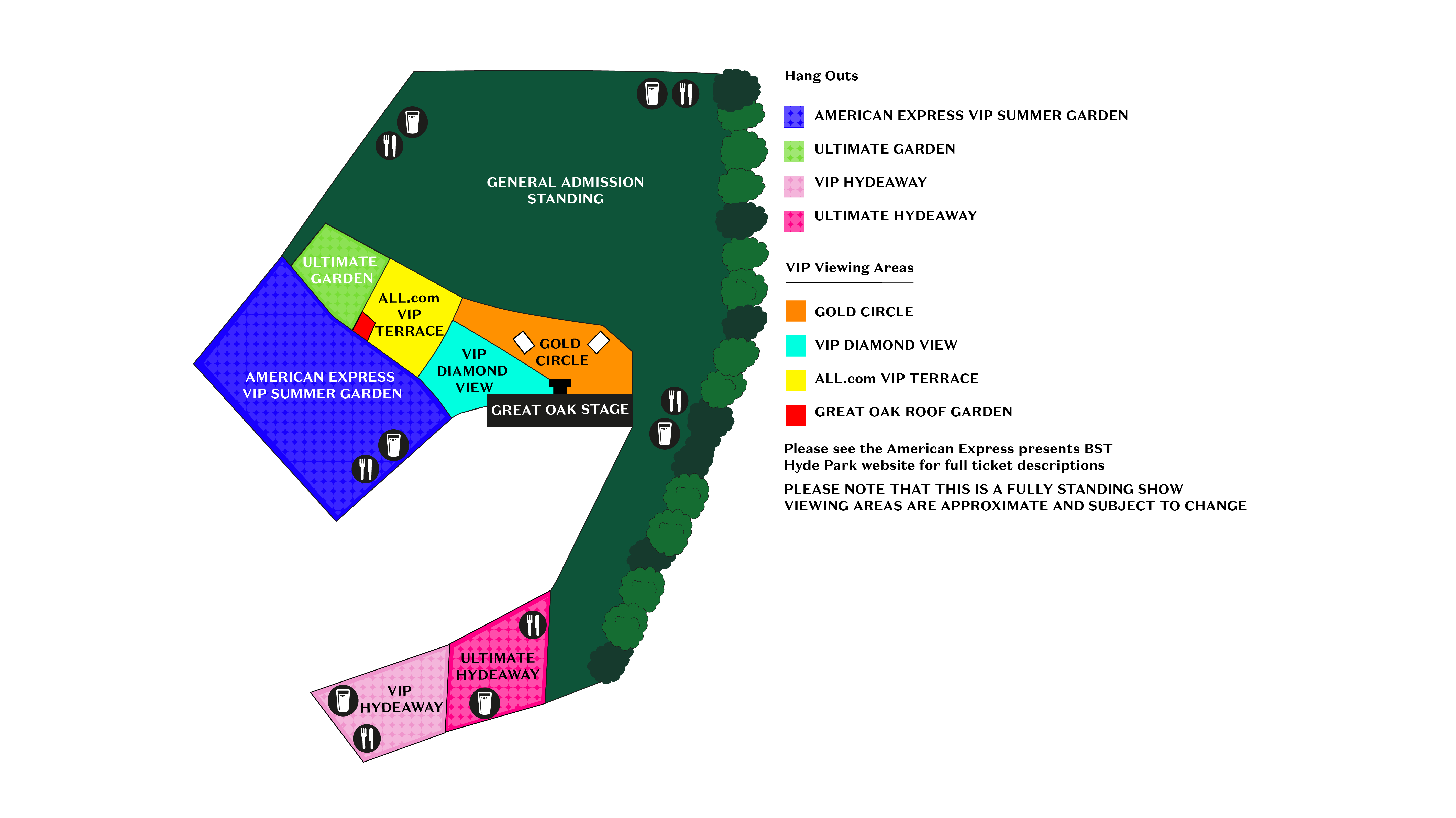 Kylie BST Hyde Park London Map 2024